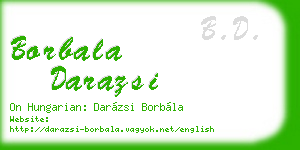 borbala darazsi business card
