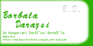 borbala darazsi business card